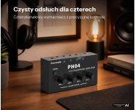 Fosi Audio Fosi Audio PH04 - Wzmacniacz słuchakowy dla 4 par słuchawek - 1583300 - zdjęcie 2